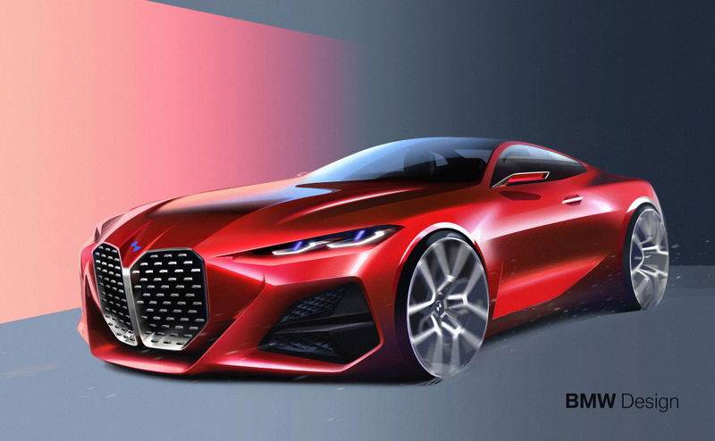 Illustration for article titled The BMW Concept 4 Is All Grille, All The Time